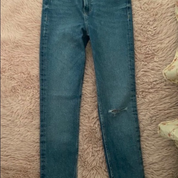 ZARA high waisted denim jeans - Picture 2 of 2